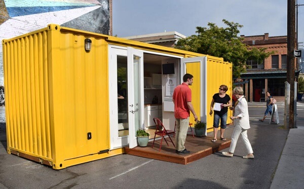 Mẫu nhà container này được sử dụng làm văn phòng cho nhân viên