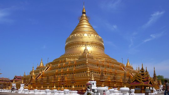 Chùa vàng Shwezigon - ngôi chùa Vàng lớn thứ 2 của Myanmar.