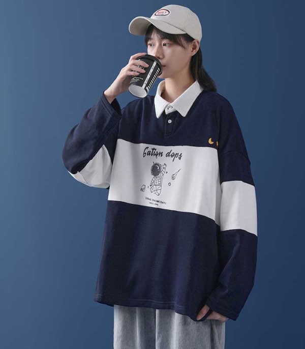 mix áo thun polo nữ oversize